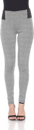 White Mark Womens Jacquard Slim Pants In Grey Square