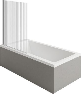 Duravit Ba&ntilde;era Derecha Duravit Strack 1700x700mm + Mampara De Ba&ntilde;era Izquierda Aurys Raywall Cromo