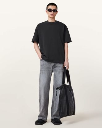 AllSaints Haven Embroidered Logo Oversized T-Shirt