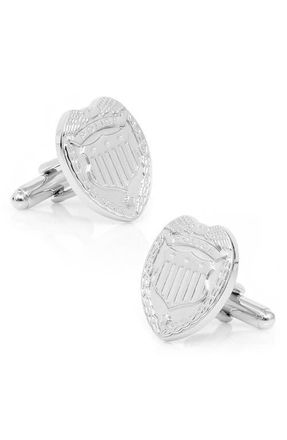 Cufflinks Inc. Police Badge Cuff Links in Silver at Nordstrom
