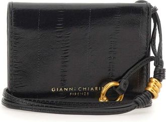 Gianni Chiarini Accessoires, Dames, Zwart, ONE Size, Leer, Dollaro Kaarthouder