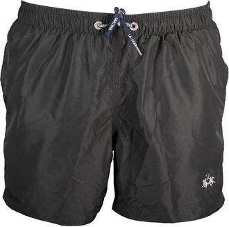 La Martina La Martina Zwarte Polyester Heren Zwemshort