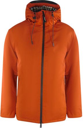 Aquascutum Mens Activehellid Parka Rust Orange Jacket Male - Size Large