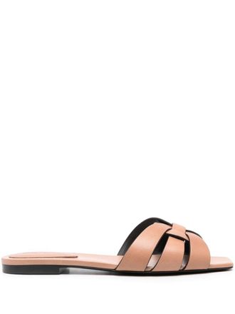 Saint Laurent Tribute sandals - Neutrals
