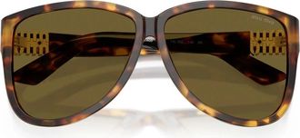 Miu Miu Mua 08S Zonnebril - Dames - Zonnebrillen - Veelkleurig - 61 MM - Accessoires