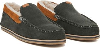 Hari Mari Hacienda Pewter Genuine Shearling Lined Slipper at Nordstrom, Size 11