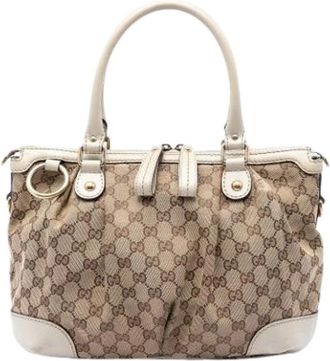 Gucci Pre-owned Sukey Handbag - Dames - Vintage Handtas - Bruin - ONE Size - Leer - Vintage