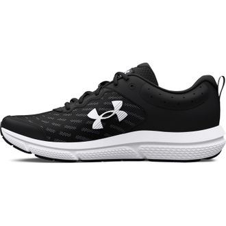 Under Armour Mens Charged Assert 10, (001) Black/Black/White, 13 X-Wide