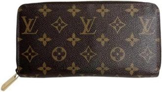 Louis Vuitton Pre-owned Vintage Canvas Portemonnee - unisex - Vintage Accessoires - Bruin - ONE Size - Vintage