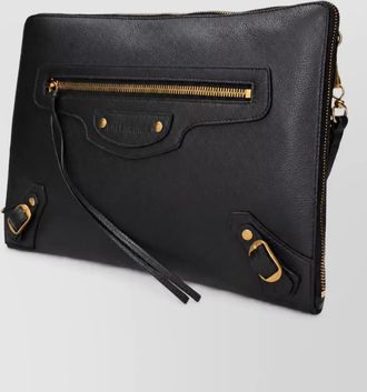 Balenciaga neo classic leather clutch bag