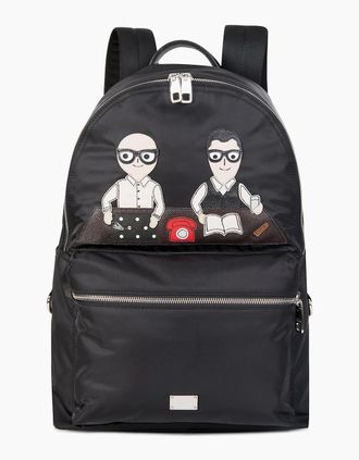 Dolce & Gabbana Mens Dolce & Gabbana Designers Applique Backpack Black - Size: 0