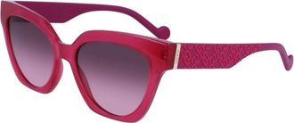 Liu Jo Stijlvolle Zonnebril - Dames - Zonnebrillen - Rood - 55 MM - Accessoires