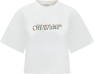 Off-white White Graphic Crew Neck T-Shirt