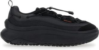 Moon Boot Zwarte lage sneakers met logo - Heren - Sneakers - Zwart - 44 EU - Leer - Schoenen