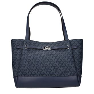 Michael Kors Blauwe Stoffen Schoudertas