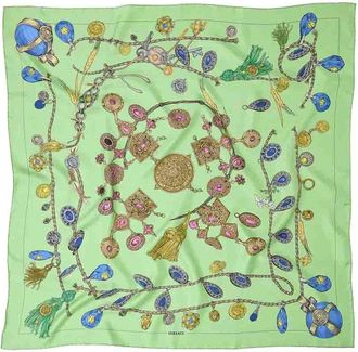 Versace Foulard 90X90 Silk Twill Bio Print Broken