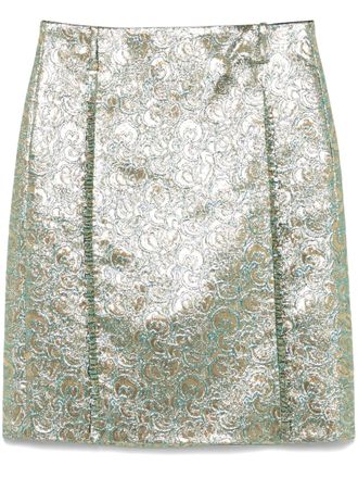 N°21 Women Mid Skirts H191 5253M841 SILVER Nº21 Sequin Midi Skirt | Silver | FARFETCH