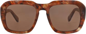 Chlo&eacute; Square-Frame Recycled Acetate Sunglasses