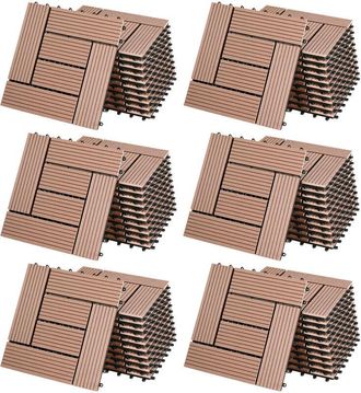 Deuba Set De 11-22-44 Baldosas De Wpc Montaje Por Clips 30x30cm - Color Dise&ntilde;o Y Cantidad A Elecci&oacute;n 66x Mosaic Terracotta (en) - Deuba