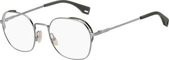 Fendi FF M0090 Optical Frame - Heren - Brillen - Grijs - 53 MM - Accessoires