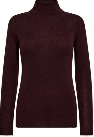 Mos Mosh MMBouch Rollneck Knit - Dames - Coltruien - Bruin - L - Wol - Truien & Vesten