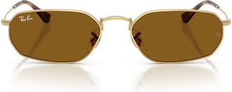Ray-Ban Sunglasses Rb3947 001/33 Gold Arista/Brown Unisex