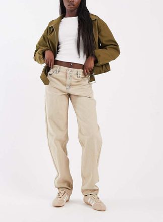 Levi's jeans loose tapered con vita regolabile in beige chiaro con sfumatura blu