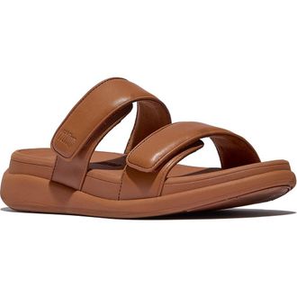 FitFlop F-Mode Go Adjustable Platform Slide Sandal in Deep Tan at Nordstrom Rack, Size 10