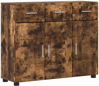 vidaXL Aparador Roble Ahumado 88,5 X 30,5 X 73 Cm Madera De Ingenier&iacute;a Vidaxl