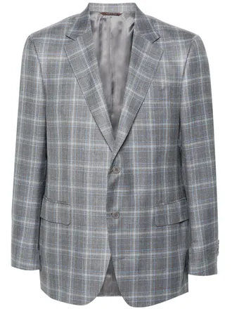 Canali Blazer tartan - Grigio