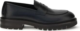 Ferragamo Moderne Penny Loafers - Heren - Loafers - Zwart - 39 EU - Schoenen