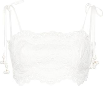 Zimmermann Ottie broderie anglaise blouse - women - Cotton/Cotton - 3 - White