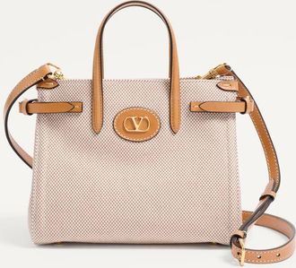 Valentino Garavani Valentino Garavani Antibes Small Canvas Shopping Bag Wo