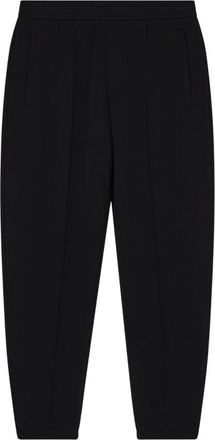 Emporio Armani Broeken met verticale naden en elastische tailleband - Heren - Sweatpants - Zwart - M - Katoen - Broeken