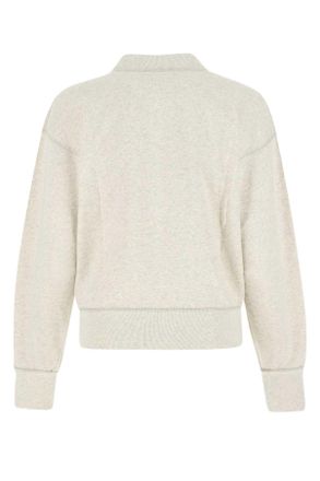 Isabel Marant Womens Melange Sand Cotton Blend Moby Sweatshirt Beige Felpe