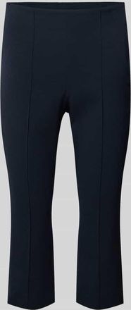 Rich & Royal Caprihose mit L&auml;ngsn&auml;hten in Marine, Gr&ouml;&szlig;e 34