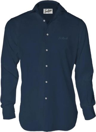 MC2 Saint Barth Casual Overhemden - Heren - Casual Overhemden - Blauw - M - Overhemden
