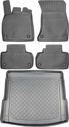 OEM Audi Q5 Ii Suv Desde Enero De 2017. Juego De Alfombrillas Para Coche Y Maletero