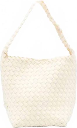 Naghedi Womens Nomad Small Hobo Bag In White
