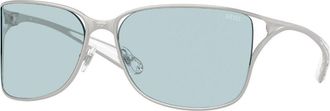 Diesel DL1019 1007/1 Mens Sunglasses Silver Size 61