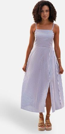 Yumi Cotton Midi Sun Dress in Blue at Nordstrom, Size 12