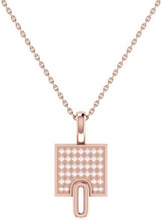 LuvMyJewelry Home Sidewalk Diamond Pendant Necklace - 0.09ct. in 14Kt Rose Gold Vermeil at Nordstrom Rack