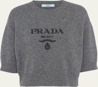 Prada Logo Cashmere Wool Shirt