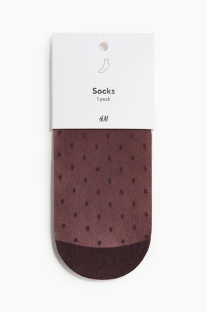 H&M Gepunktete Socken - Brown
