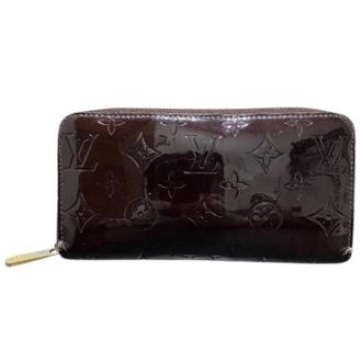 Louis Vuitton Pre-owned Wallets, female, Purple, Size: ONE SIZE Pre-owned Monogram Vernis long wallet