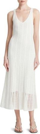 Vince Open Stitch Cotton Knit Dress in Off White at Nordstrom Rack, Size X-Large