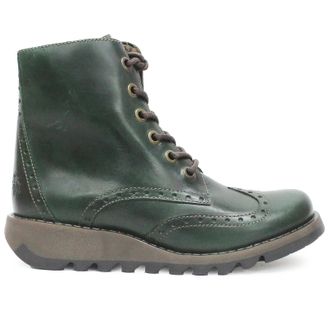 FLY London SARL069FLY Rug Leather Womens Ankle Boots - Petrol - Size:UK 6