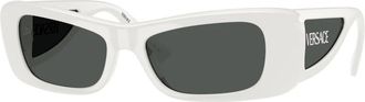 Versace Stijlvolle zonnebril in zwarte tint - Dames - Zonnebrillen - Wit - 54 MM - Accessoires