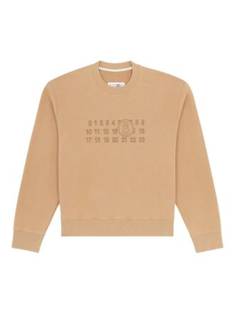 Maison Margiela cotton sweatshirt - women - Cotton - L - Neutrals
