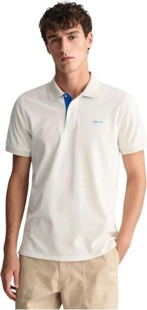 GANT Stretch Katoenen Poloshirt - Heren - Polos - Wit - 2XL - Katoen - Tops
